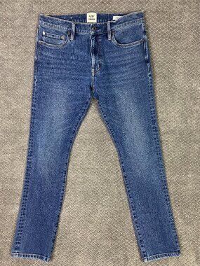 Flint and Tinder Slim Fit Jeans Mens 30x30 Measures 30x29 Blue Stretch F-520031